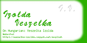 izolda veszelka business card